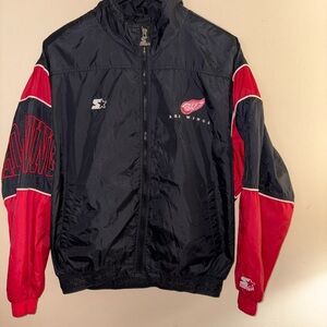 Starter NHL Center Ice Collectible Detroit Red Wings Windbreaker Jacket Size L